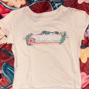 Hollister cropped tee